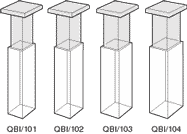 Quartz block inserts