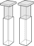 Quartz block inserts