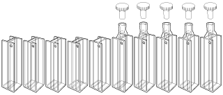 Types 52 and 53 dual path length or Fluorimeter cells