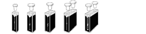 Micro Black Walled Stopper Top Cells