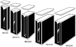 Halbmikro-Küvetten, mit selbstabschirmenden Wänden aus Schwarzglas