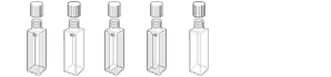 Rectangular with small screw cap