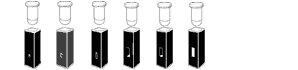 Sub-micro low head space (LHS) cells