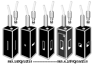 Fluoreszenz-Küvetten, Typ 583-F Durchfluß